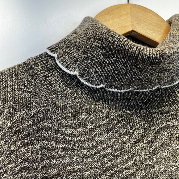See by Chloé Chestnut scallop Turtleneck Sweater brown - 2 - Picture 8 of 13